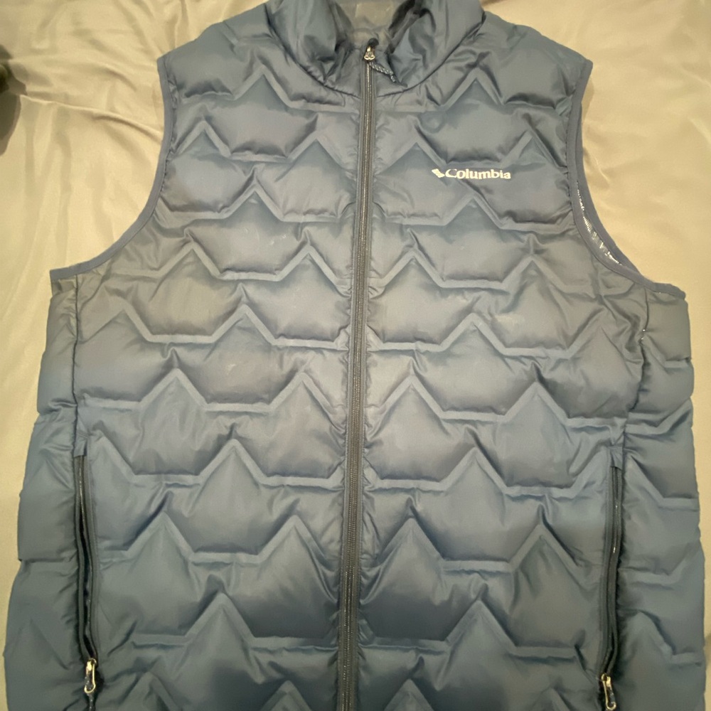 Columbia Light Blue Quilted Vest